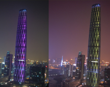 广州国际金融中心（西塔）夜景照明的设计与实施